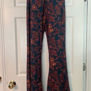 Floral Bell Bottom Pants